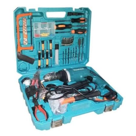 Makita Accessories Electric Impact Hammer Drill Professional 47PC Screwdriver Tool Set WITH BLOW CASE