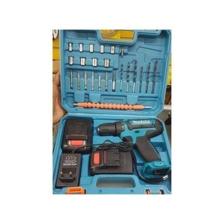 Makita Accessories 26V Cordless 2 Battery Cordless Drill With LED Tool Set