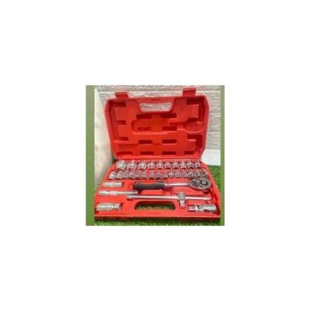 32 PCS Mechanic Socket Tool Kit Set, Professional Car Repair Tool Wrench Set Batch Head Ratchet Pawl Socket Spanner Screwdriver