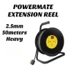 Powermate 50M 2.5MM Power Cable Extension Reel Fused 100 Copper