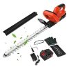 Heavy Duty Cordless Lithium-ion Hedge/ Fence Trimmer with Safety Accesories Fence Trimmer Cutter with 2 Batteries