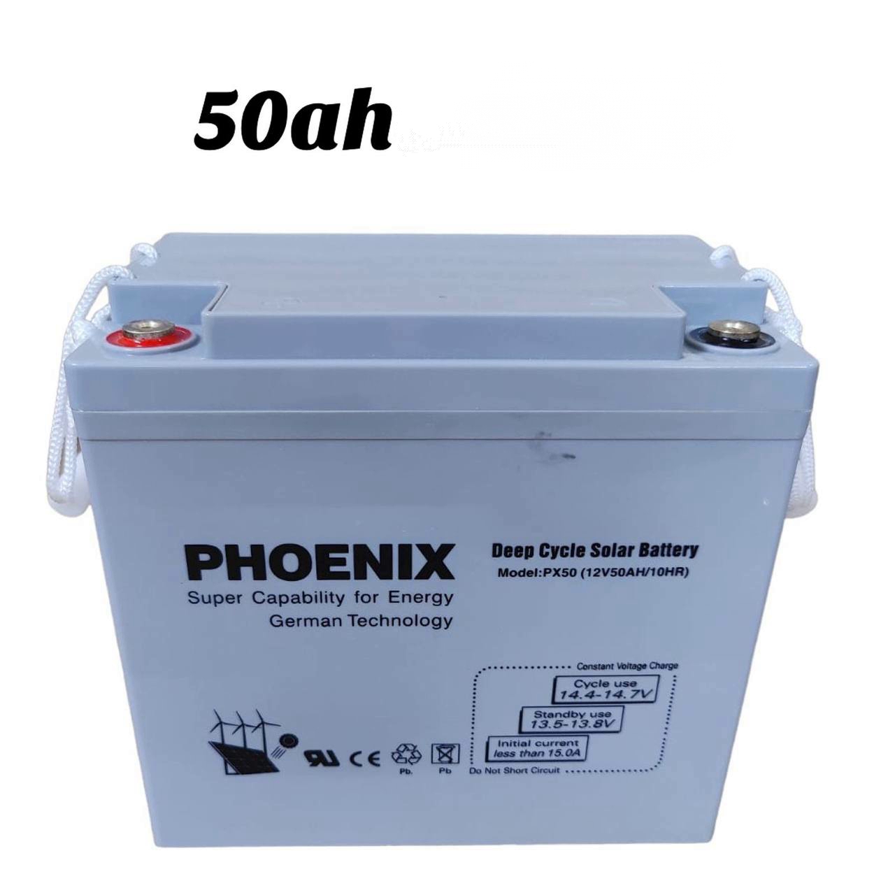 Pheonix 50AH Deep Cycle Gel Solar Battery