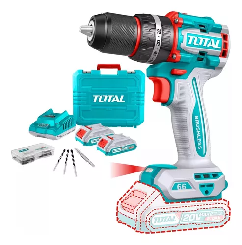TOTAL Compact Brushless Cordless Impact Drill 20V