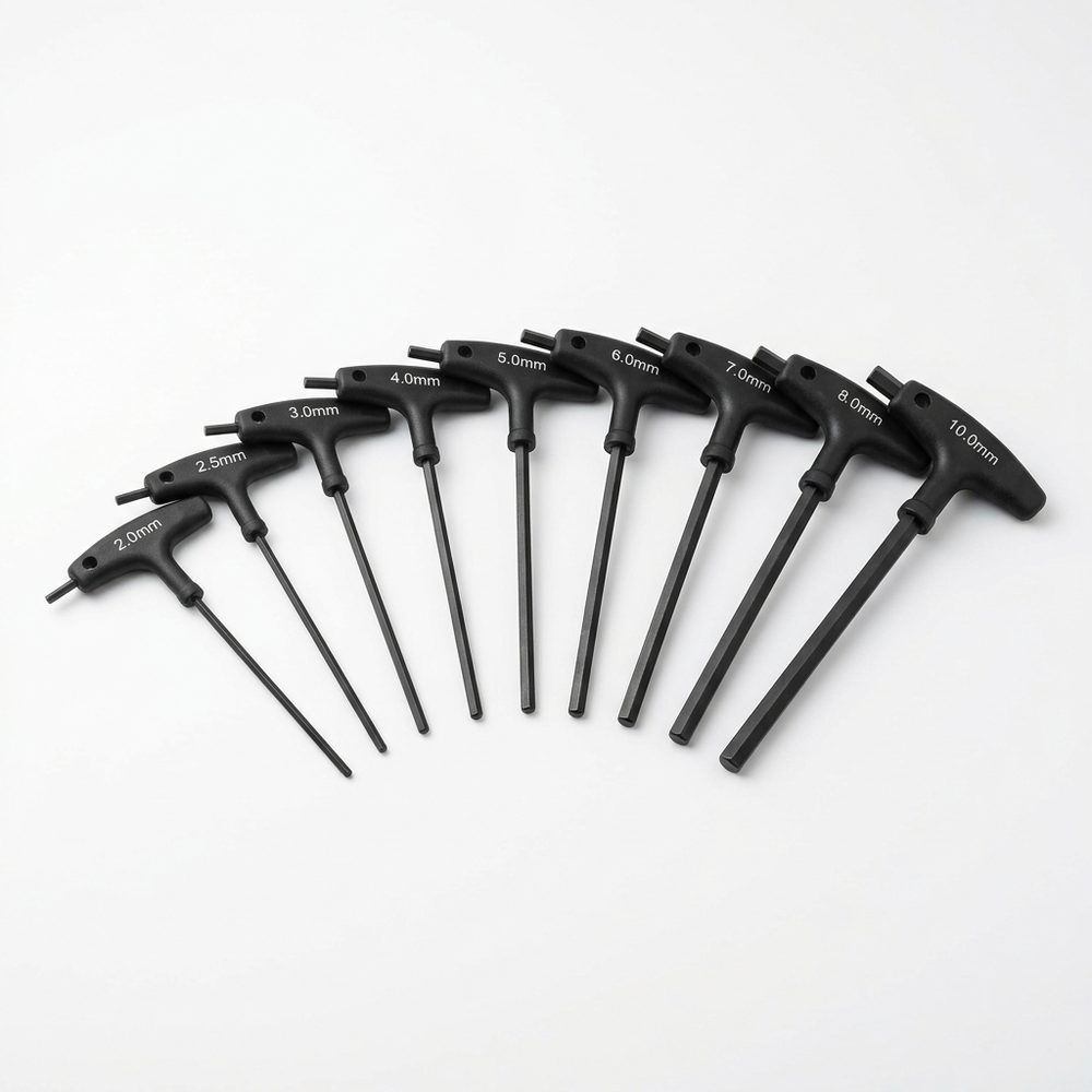 Tolsen 9-Piece T-Handle Hex Key Set