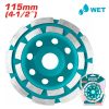 Total Diamond Cup Wheels Double Row Segmented Diameter:115mm