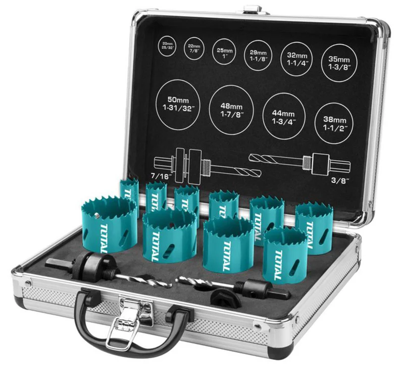 Total Bi-metal Hole saw set 12pcs set