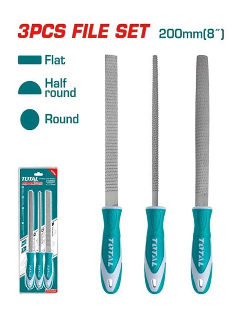 Total 3 Pcs wood file set