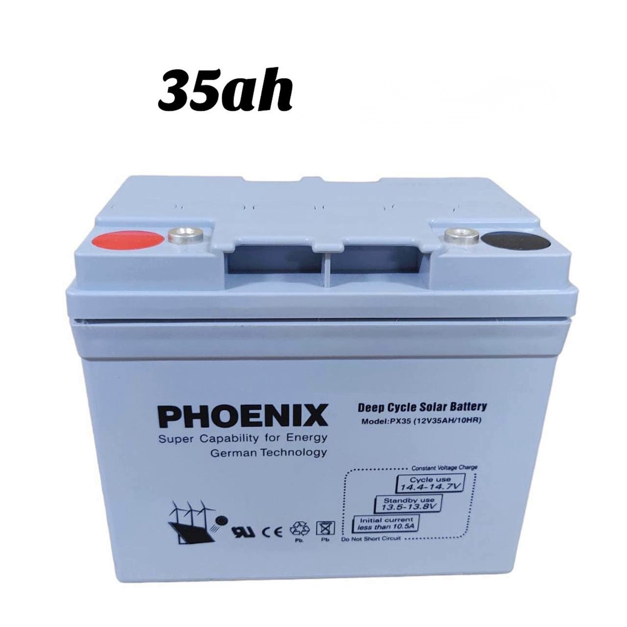 Pheonix 35AH Deep Cycle Gel Solar Battery
